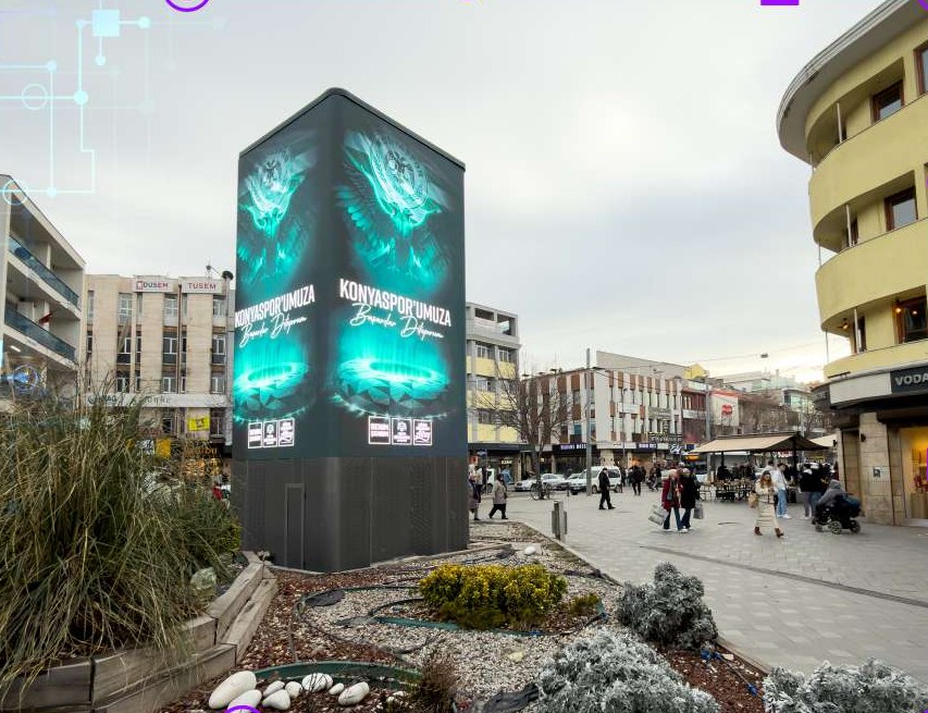 KODE Konya Zafer LED Ekran advertising inventory