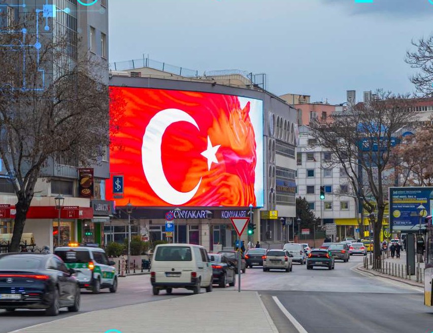 KODE Konya Zindankale LED Ekran advertising inventory